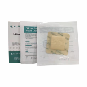 Chinese Manufacture Medical Wound Care High Quality Adhesive Silicone Foam Wound Dressing Wholesale