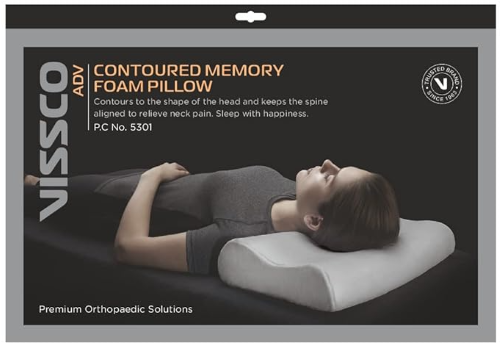 Contoured Memory Foam Pillow Vissco