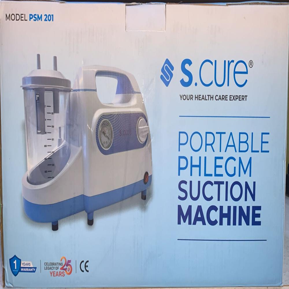 S.Cure Portable Phlegm Suction Machine PSM 201
