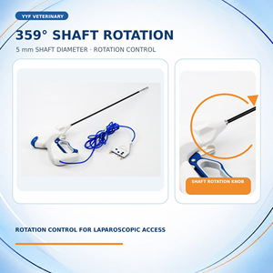 YYF SM1500 5mm 37cm Straight Jaw Reusable Bipolar Tissue Sealing and Cutting Forceps