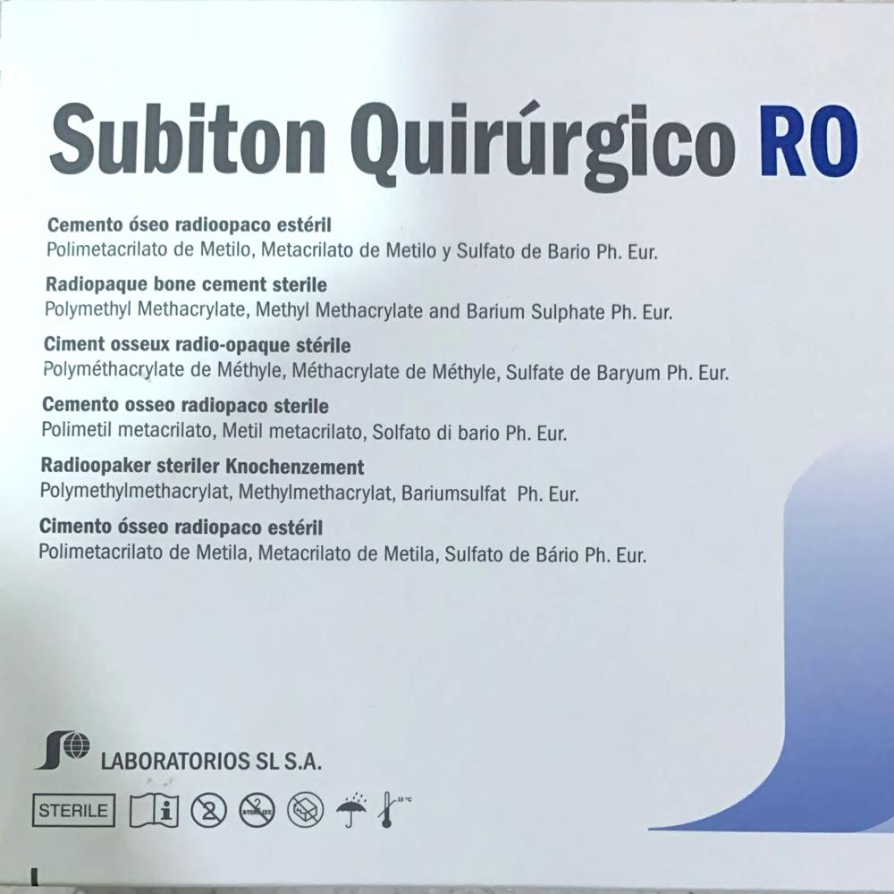 Surgical Subiton RO Radiopaque Bone Cement