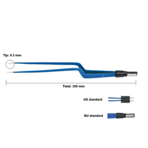 Bipolar Forceps Laparoscopic Bipolar Diathermy Forceps Bayonet Forceps