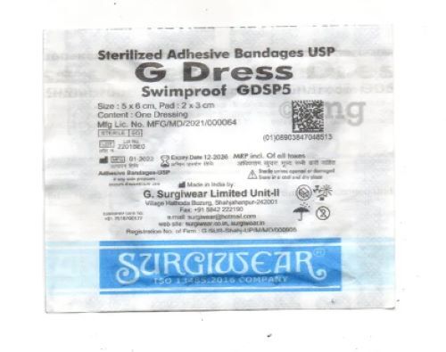 G Dress Swimproof GDSP-5 Bandage SURGIWEAR